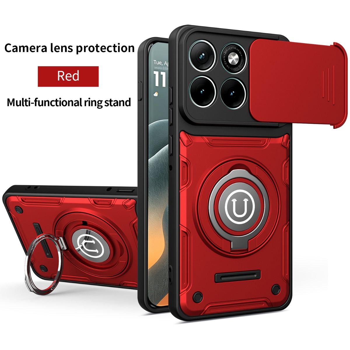 Phone Ring Holder - Armor Shockproof Ring Holder Phone Case