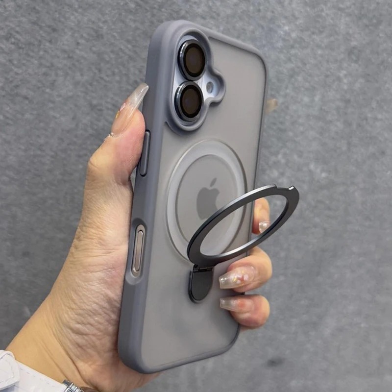 Phone Ring Holder - Matte Ring Holder Glass Lens Phone