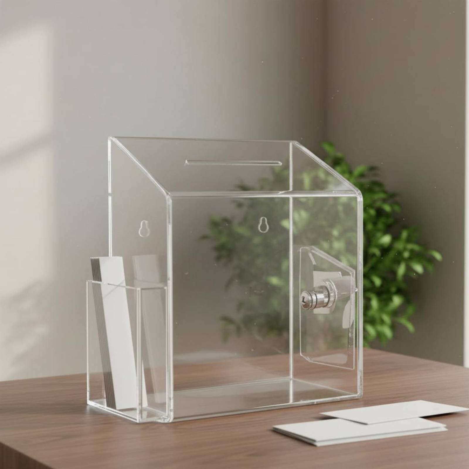 Acrylic Donation Charity Box W - Phone Accessories Company review and price