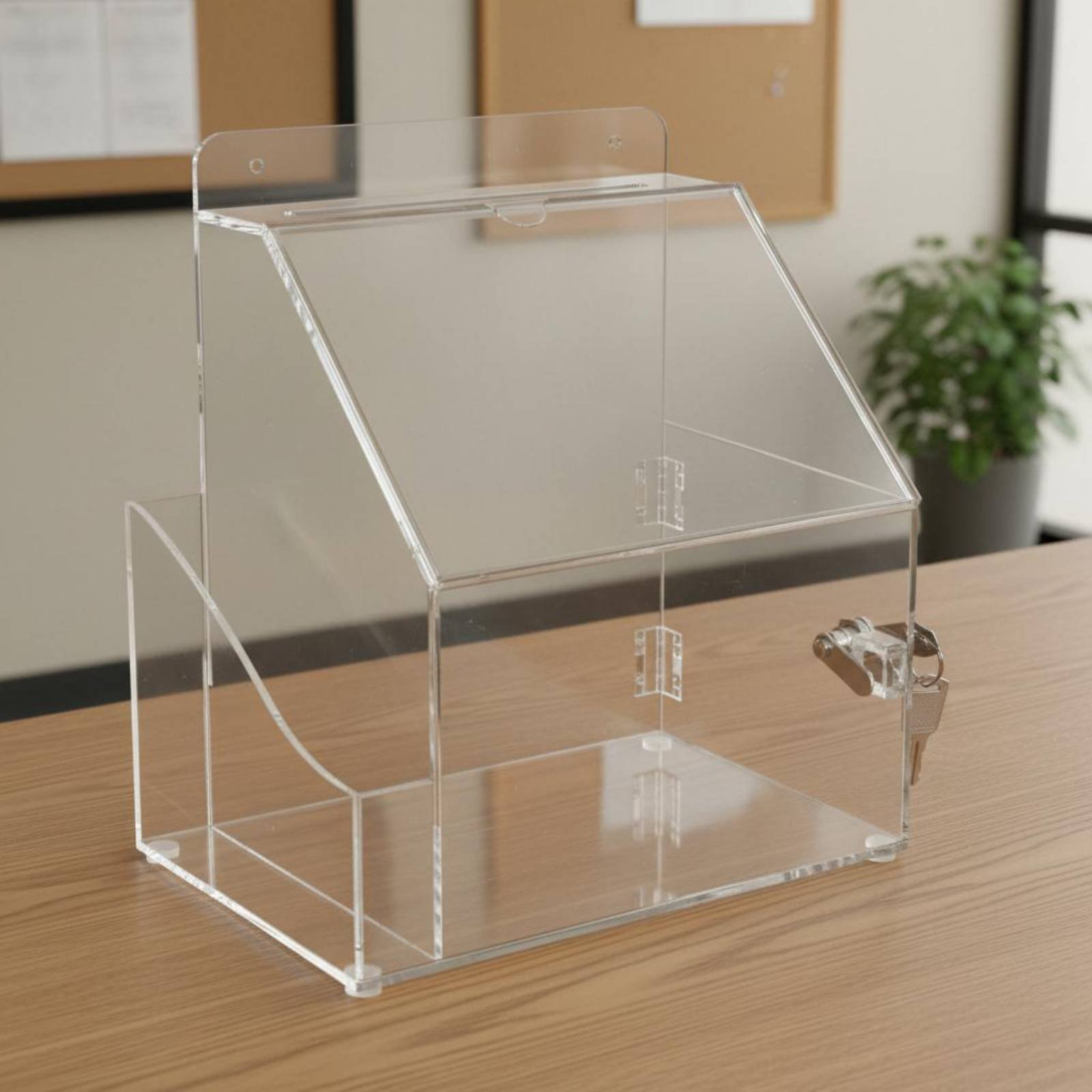 Acrylic Donation Charity Box W - Phone Accessories Company review and price