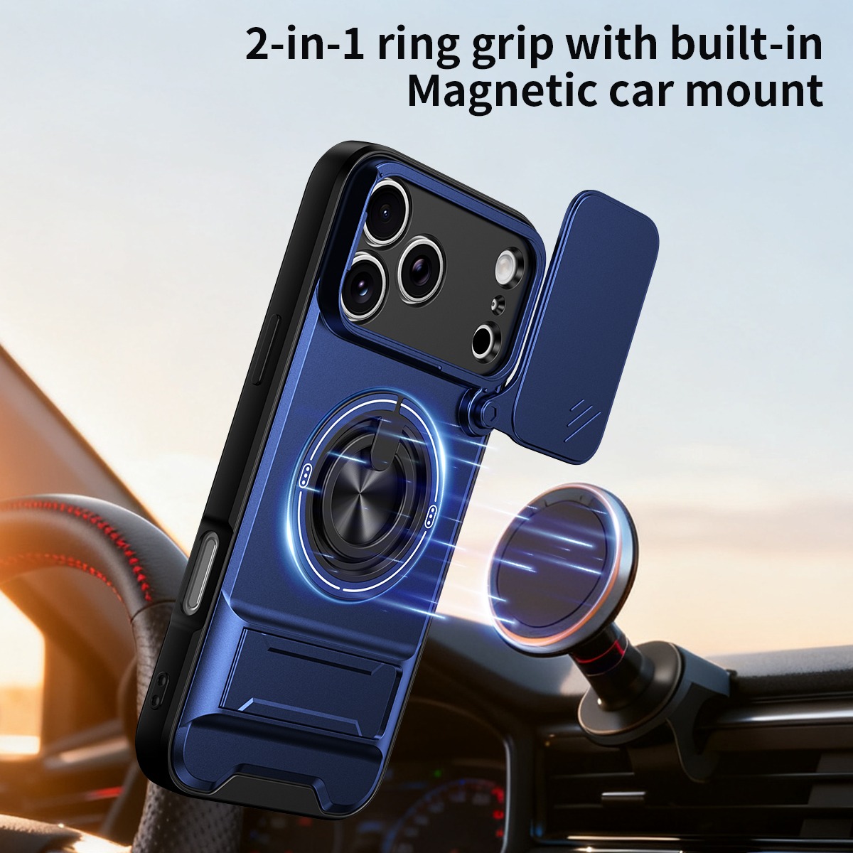 Luxury 360 Rotating Magnetic R - Phone Ring Holder review and price
