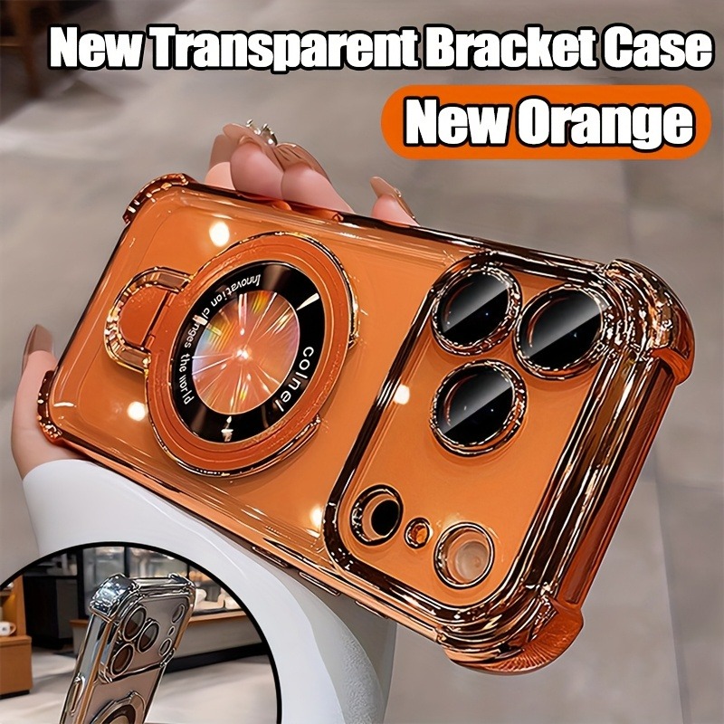Luxury Clear  Plating Phone Ca - Phone Ring Holder review and price