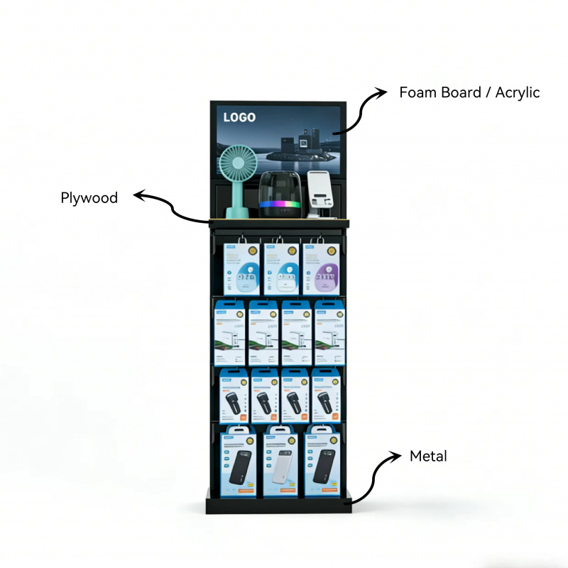 custom.Price Double-sided Meta - Phone Accessories Rack Display review and price